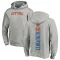 Men's New York Knicks Ariel Hukporti Branded Ash Backer Pullover Hoodie