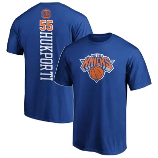 Men's New York Knicks Ariel Hukporti Royal Backer T-Shirt