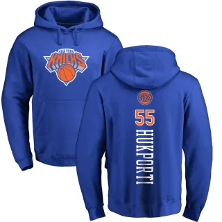 Men's New York Knicks Ariel Hukporti Royal Branded Backer Pullover Hoodie