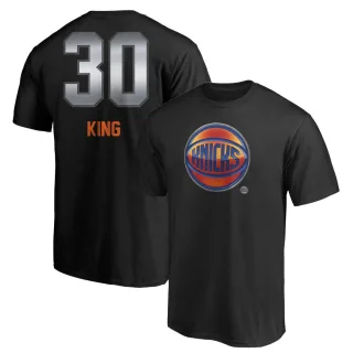 Men's New York Knicks Bernard King Black Midnight Mascot T-Shirt