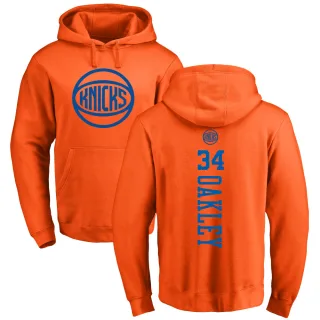 Men's New York Knicks Charles Oakley Orange Branded One Color Backer Pullover Hoodie