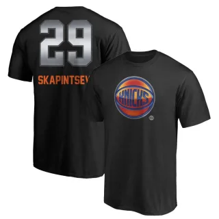 Men's New York Knicks Dmytro Skapintsev Black Midnight Mascot T-Shirt