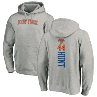 Men's New York Knicks Feron Hunt Branded Ash Backer Pullover Hoodie