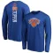 Men's New York Knicks Jacob Toppin Royal Backer Long Sleeve T-Shirt