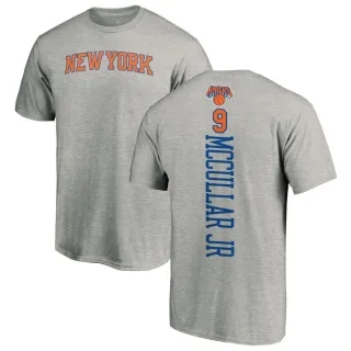 Men's New York Knicks Kevin McCullar Jr. Ash Backer T-Shirt