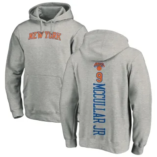 Men's New York Knicks Kevin McCullar Jr. Branded Ash Backer Pullover Hoodie