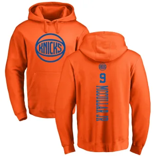 Men's New York Knicks Kevin McCullar Jr. Orange Branded One Color Backer Pullover Hoodie