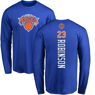 Men's New York Knicks Mitchell Robinson Royal Backer Long Sleeve T-Shirt