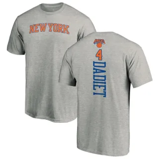 Men's New York Knicks Pacome Dadiet Ash Backer T-Shirt