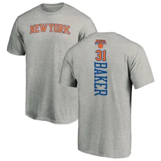 Men's New York Knicks Ron Baker Ash Backer T-Shirt