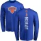 Men's New York Knicks Tracy Mcgrady Royal Backer Long Sleeve T-Shirt