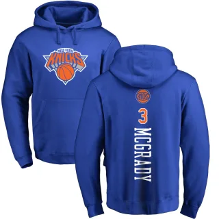 Men's New York Knicks Tracy Mcgrady Royal Branded Backer Pullover Hoodie