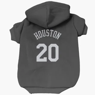 New York Knicks Allan Houston Black  Dog & Cat Pet Hoodie