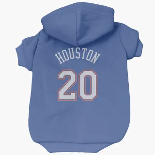 New York Knicks Allan Houston Blue  White Dog & Cat Pet Hoodie