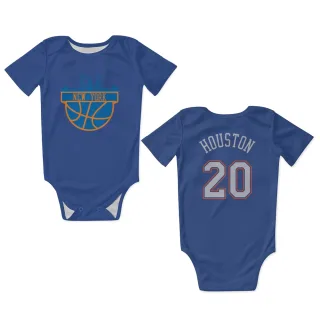 New York Knicks Allan Houston Blue  White Newborn & Infant Bodysuit