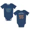 New York Knicks Ariel Hukporti Blue  Newborn & Infant Bodysuit