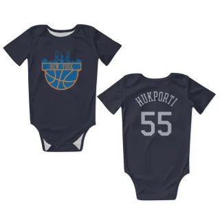 New York Knicks Ariel Hukporti Navy  Newborn & Infant Bodysuit