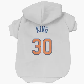 New York Knicks Bernard King White  Dog & Cat Pet Hoodie