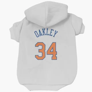 New York Knicks Charles Oakley White  Dog & Cat Pet Hoodie