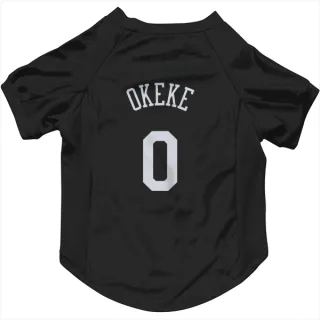 New York Knicks Chuma Okeke Black  Dog & Cat Pet Jersey