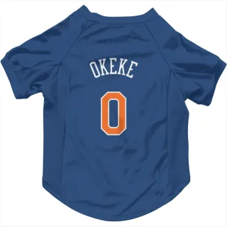 New York Knicks Chuma Okeke Blue  Dog & Cat Pet Jersey