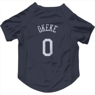 New York Knicks Chuma Okeke Navy  Dog & Cat Pet Jersey