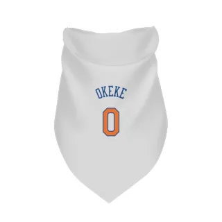 New York Knicks Chuma Okeke White  Dog & Cat Pet Bandana