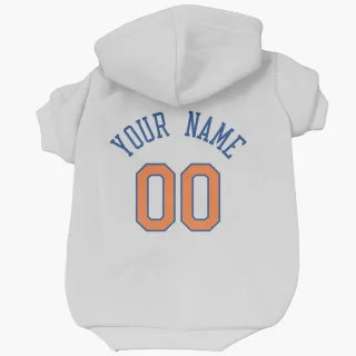 New York Knicks Custom White   Dog & Cat Pet Hoodie