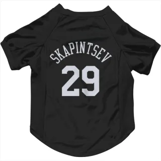 New York Knicks Dmytro Skapintsev Black  Dog & Cat Pet Jersey