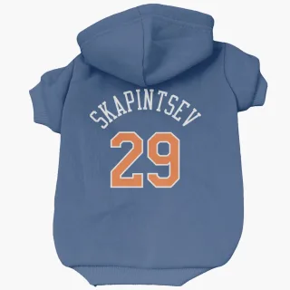 New York Knicks Dmytro Skapintsev Blue  Dog & Cat Pet Hoodie