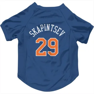 New York Knicks Dmytro Skapintsev Blue  Dog & Cat Pet Jersey