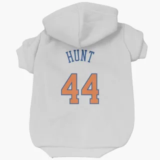 New York Knicks Feron Hunt White  Dog & Cat Pet Hoodie