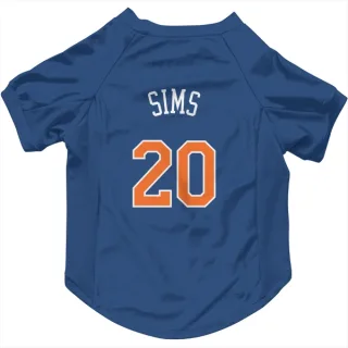 New York Knicks Jericho Sims Blue  Dog & Cat Pet Jersey