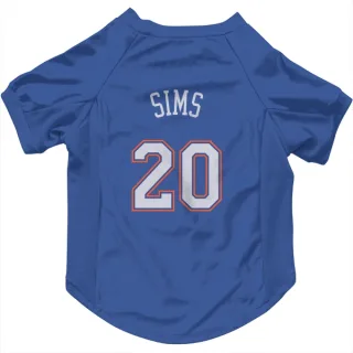 New York Knicks Jericho Sims Blue  White Dog & Cat Pet Jersey