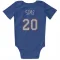 New York Knicks Jericho Sims Blue  White Newborn & Infant Bodysuit