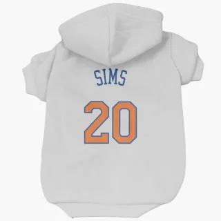 New York Knicks Jericho Sims White  Dog & Cat Pet Hoodie