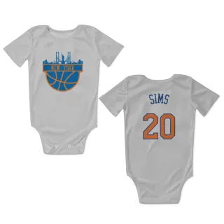 New York Knicks Jericho Sims White  Newborn & Infant Bodysuit