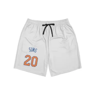 New York Knicks Jericho Sims White  Unisex Shorts