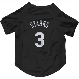 New York Knicks John Starks Black  Dog & Cat Pet Jersey