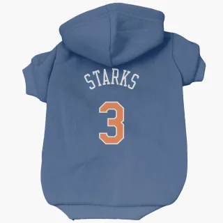 New York Knicks John Starks Blue  Dog & Cat Pet Hoodie