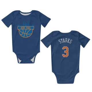 New York Knicks John Starks Blue  Newborn & Infant Bodysuit