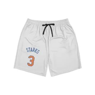 New York Knicks John Starks White  Unisex Shorts