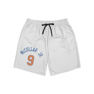 New York Knicks Kevin McCullar Jr. White  Unisex Shorts