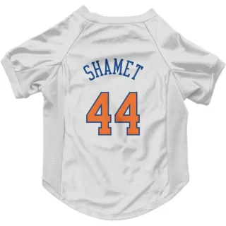 New York Knicks Landry Shamet White  Dog & Cat Pet Jersey