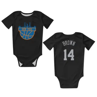 New York Knicks Moses Brown Black  Newborn & Infant Bodysuit