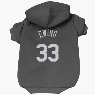 New York Knicks Patrick Ewing Black  Dog & Cat Pet Hoodie