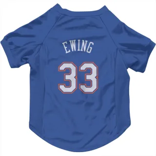 New York Knicks Patrick Ewing Blue  White Dog & Cat Pet Jersey