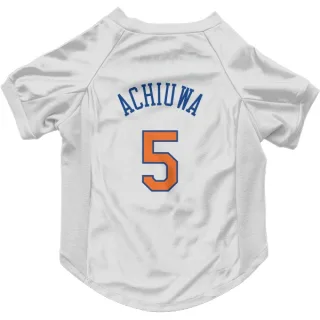 New York Knicks Precious Achiuwa White  Dog & Cat Pet Jersey