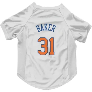 New York Knicks Ron Baker White  Dog & Cat Pet Jersey