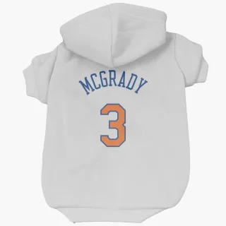 New York Knicks Tracy Mcgrady White  Dog & Cat Pet Hoodie